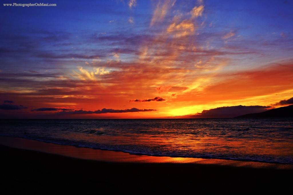 "Vivid Maui Sunset" by Maui Photographer Kevin Hoffman