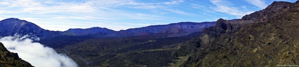 Panorama of Haleakala Crater from Switchbacks